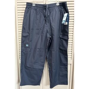 Adar Gray Elastic/Tie Waist Scrub Pant Size 3XL Pockets Straight Leg Medical NWT